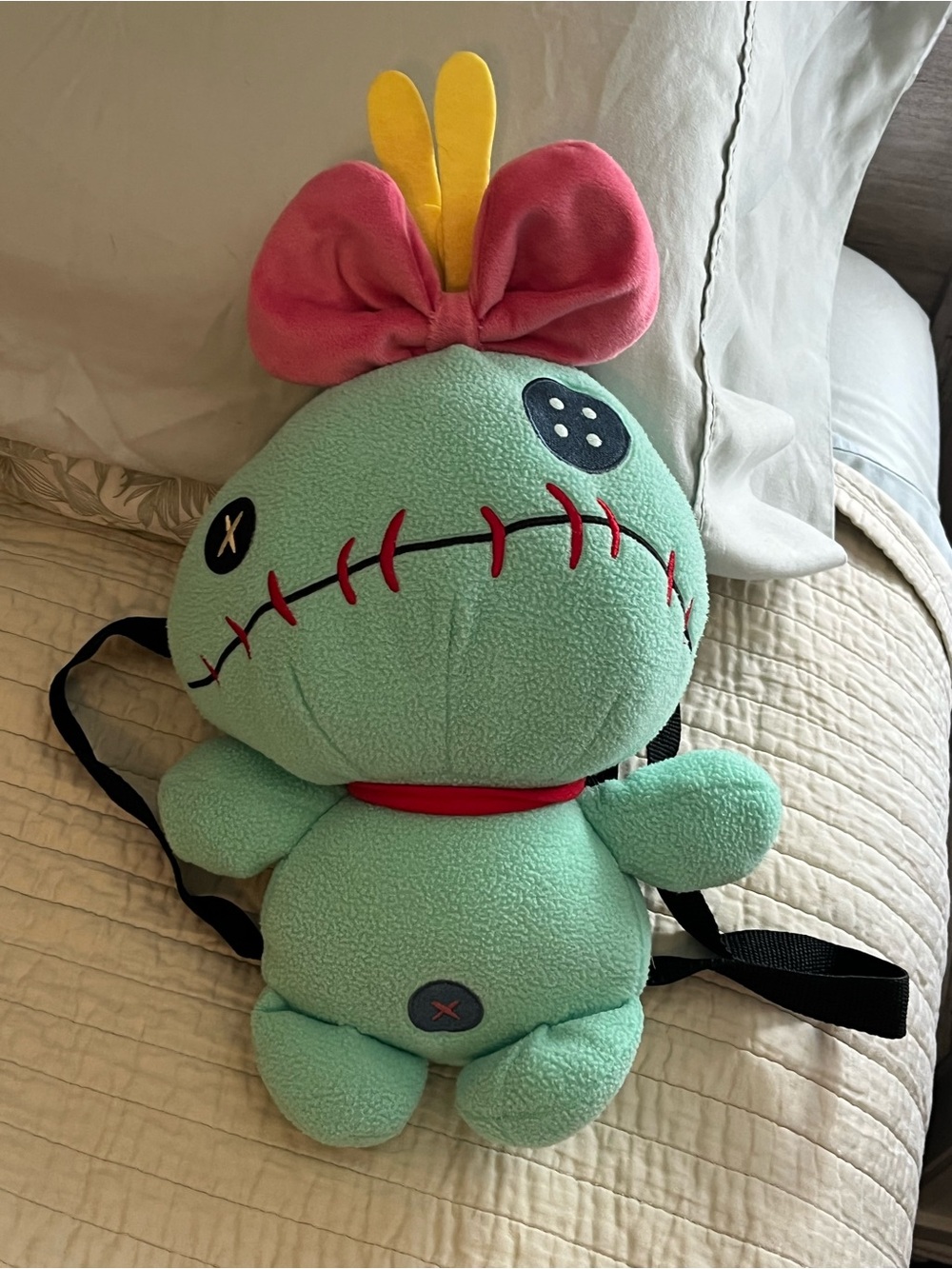 Disney Loungefly Scrump Lilo & Stitch plush backpack 13” adjustable straps